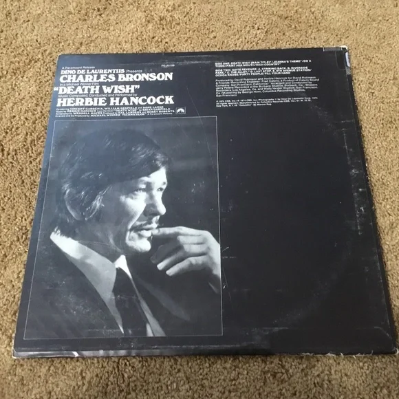 “Death Wish” Music Herbie Hancock-Composed, Conducted, Performed. - Picture 4 of 11